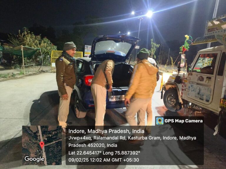 इंदौर पुलिस कमिश्नरेट की- गुंडे, बदमाशों एवं असमाजिक तत्वों के विरुद्ध प्रभावी कार्यवाही लगातार जारी……